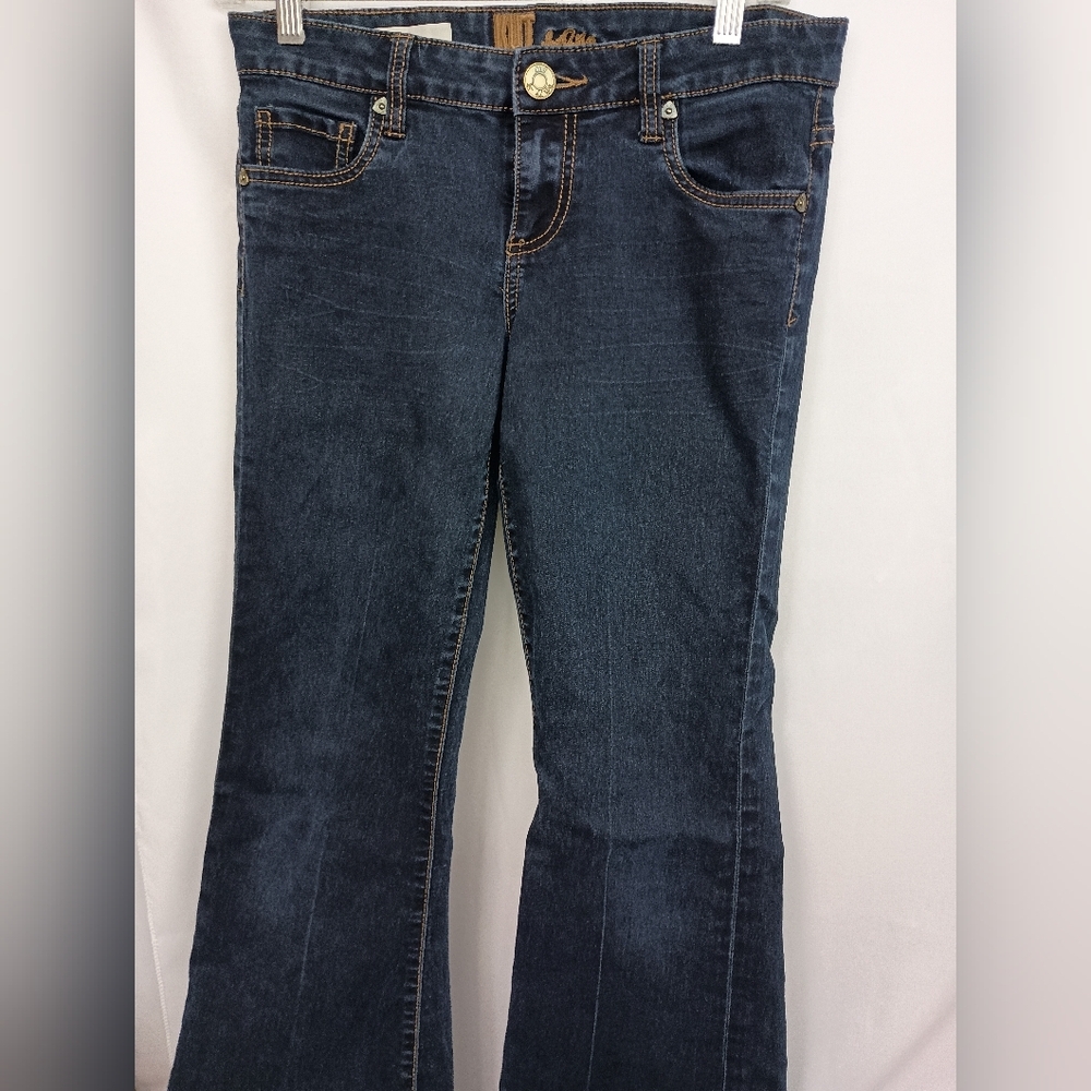 KUT FROM THE KLOTH 2 Ali Fit And Flare Classic Blue Denim Western Jeans‎ (#61)